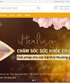 Giao diện bán mỹ phẩm - nước hoa
