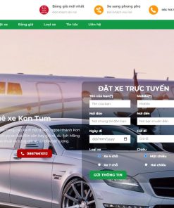 Giao diện web thuê xe - Taxi