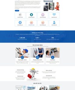 Theme WordPress dịch vụ sửa chữa điện lạnh