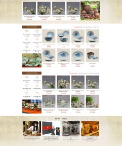 Giao diện bán đồ sứ, đồ gốm