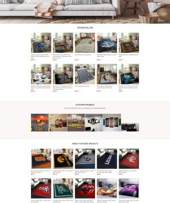 Giao diện website bán thảm