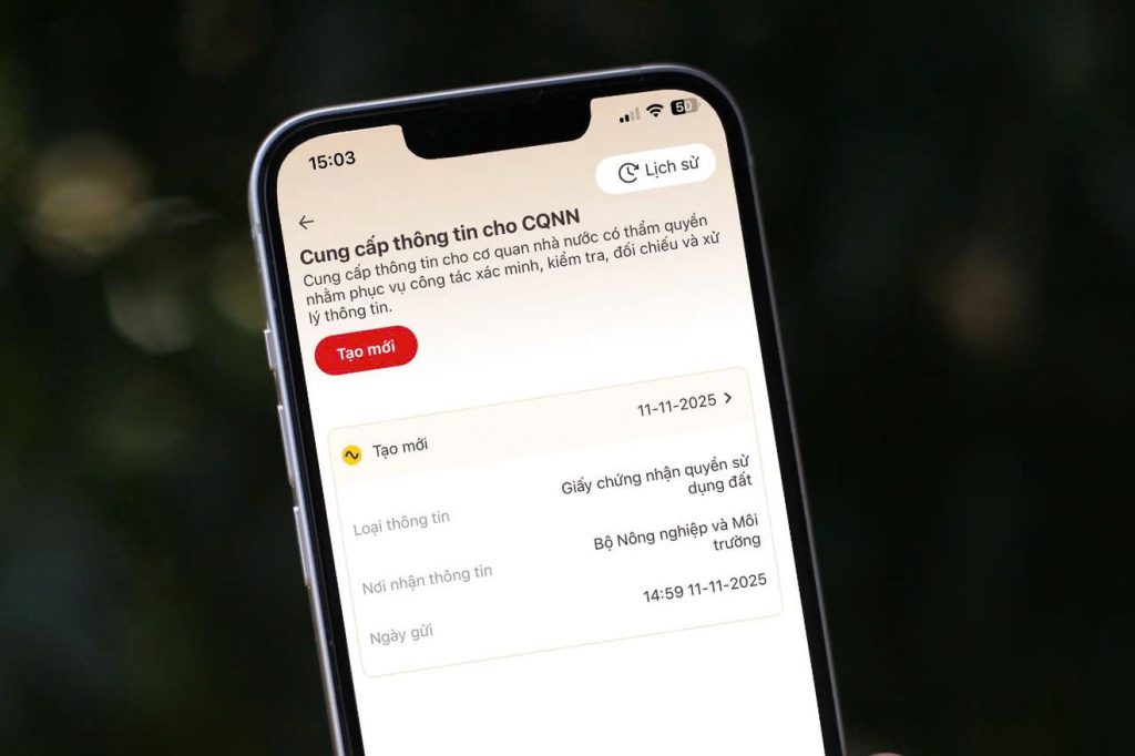 Cách nộp sổ đỏ trên VNeID