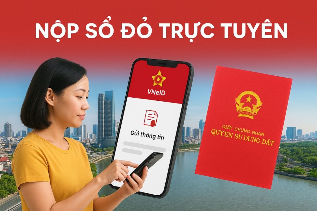 Nộp sổ đỏ trên VNeID