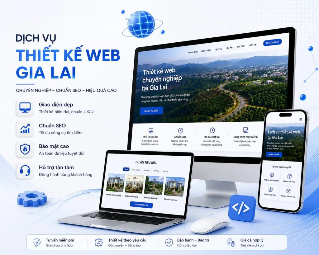 thiết kế web gia lai